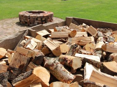 Firewood awaiting delivery